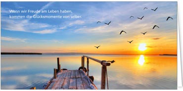 2025 Glückwunschkarten (Grusskarten)  - Programm 2025 | Motiv: Glücksmomente - Artikel Nummer 21028