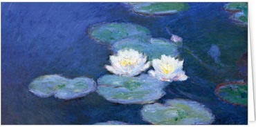 2025 Alte Meister  (Grusskarten)  - Programm 2025 | Motiv: Water Lilies (Claude Monet) - Artikel Nummer 21033