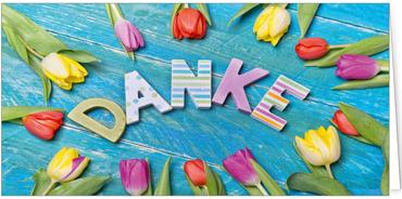 2025 Glückwunschkarten (Grusskarten)  - Programm 2025 | Motiv: Tulpenharmonie - Artikel Nummer 21038