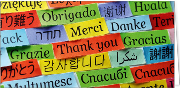 2025 Glückwunschkarten (Grusskarten)  - Programm 2025 | Motiv: Danke International - Artikel Nummer 21042