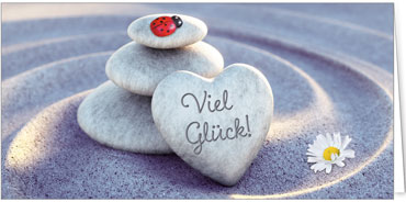 2025 Glückwunschkarten (Grusskarten)  - Programm 2025 | Motiv: Glückskäfer - Artikel Nummer 21069