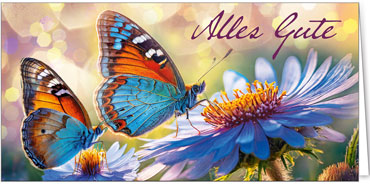 2025 Glückwunschkarten (Grusskarten)  - Programm 2025 | Motiv: Kostbare Wünsche - Artikel Nummer 21095