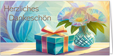 2025 Glückwunschkarten (Grusskarten)  - Programm 2025 | Motiv: Dankesträume - Artikel Nummer 21102