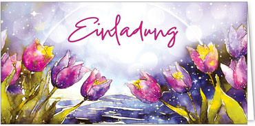 2025 Einladungskarten (Grusskarten)  - Programm 2025 | Motiv: Verträumte Einladung - Artikel Nummer 21103