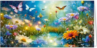 2025 Glückwunschkarten (Grusskarten)  - Programm 2025 | Motiv: Farbenfest - Artikel Nummer 21109