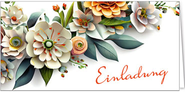 2025 Einladungskarten (Grusskarten)  - Programm 2025 | Motiv: Betörende Einladung - Artikel Nummer 28025