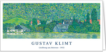 2025 Alte Meister  (Grusskarten)  - Programm 2025 | Motiv: Gustav Klimt / Litzlberg am Attersee (1915) - Artikel Nummer 28029