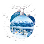 Weihnachtskarten-Dekore