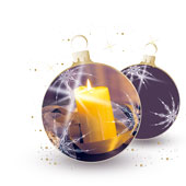 Weihnachtskarten-Dekore