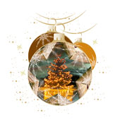 Weihnachtskarten-Dekore