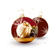 Weihnachtskarten-Dekore