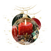 Weihnachtskarten-Dekore