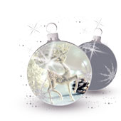 Weihnachtskarten-Dekore