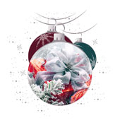 Weihnachtskarten-Dekore