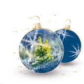 Weihnachtskarten-Dekore