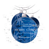 Weihnachtskarten-Dekore