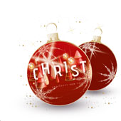 Weihnachtskarten-Dekore