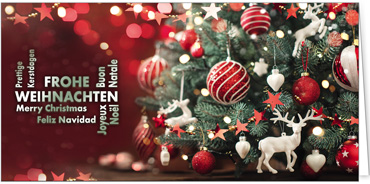 2025 für Firmen | Kategorie Rote Impressionen | Motiv: Rentierschmuck - Artikel Nummer 31118