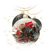 Weihnachtskarten-Dekore