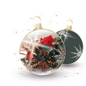 Weihnachtskarten-Dekore