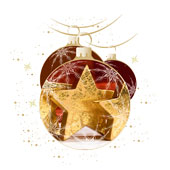 Weihnachtskarten-Dekore