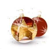 Weihnachtskarten-Dekore