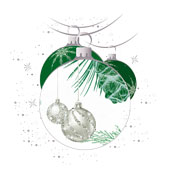 Weihnachtskarten-Dekore