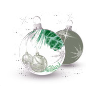 Weihnachtskarten-Dekore