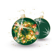 Weihnachtskarten-Dekore