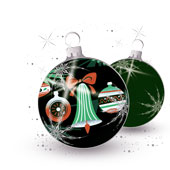 Weihnachtskarten-Dekore