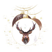 Weihnachtskarten-Dekore