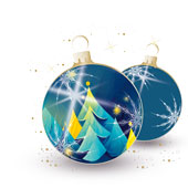 Weihnachtskarten-Dekore