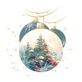 Weihnachtskarten-Dekore