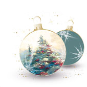 Weihnachtskarten-Dekore