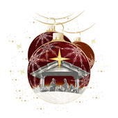 Weihnachtskarten-Dekore