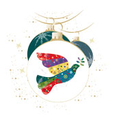 Weihnachtskarten-Dekore