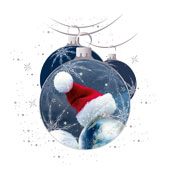 Weihnachtskarten-Dekore