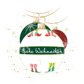 Weihnachtskarten-Dekore