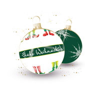 Weihnachtskarten-Dekore