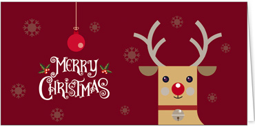 2025 für Firmen | Kategorie Humor | Motiv: Glückwünsche von Rudolph - Artikel Nummer 31136