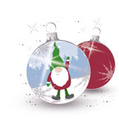 Weihnachtskarten-Dekore