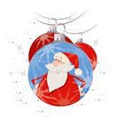 Weihnachtskarten-Dekore