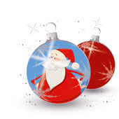 Weihnachtskarten-Dekore