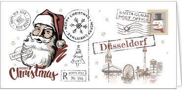 2025 für Firmen | Kategorie Städte Karten | Motiv: Vintage City - Düsseldorf - Artikel Nummer 31149-811