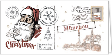 2025 für Firmen | Kategorie Städte Karten | Motiv: Vintage City - München - Artikel Nummer 31151-811