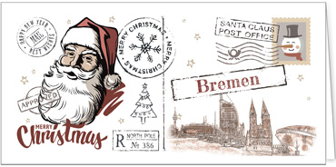 2025 für Firmen | Kategorie Städte Karten | Motiv: Vintage City - Bremen - Artikel Nummer 31152-811