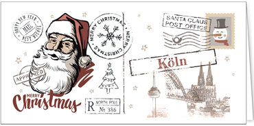 2025 für Firmen | Kategorie Städte Karten | Motiv: Vintage City - Köln - Artikel Nummer 31157-811