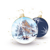 Weihnachtskarten-Dekore