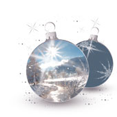 Weihnachtskarten-Dekore