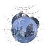 Weihnachtskarten-Dekore